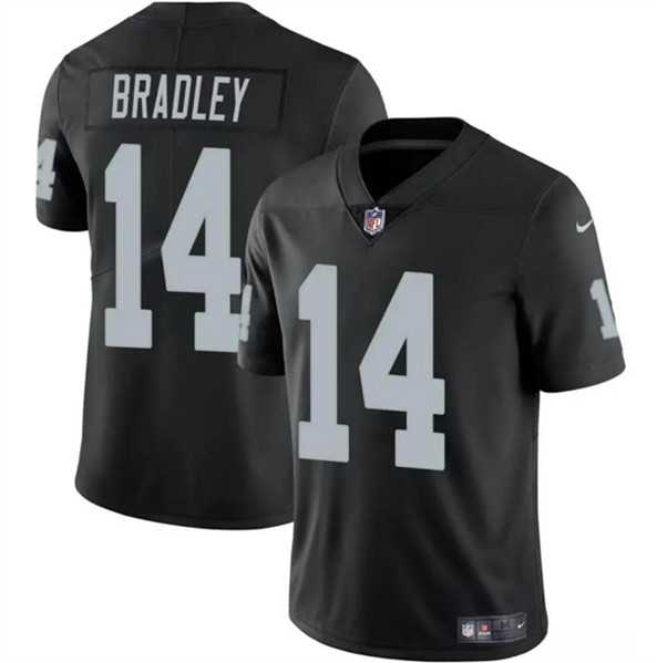 Men & Women & Youth Las Vegas Raiders #14 Carter Bradley Black 2024 Vapor Football Stitched Jersey